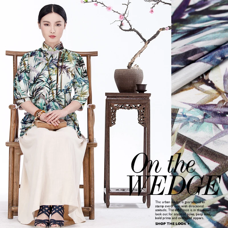 16 mm silk linen fabric summer wide silk fabric for dress breathable