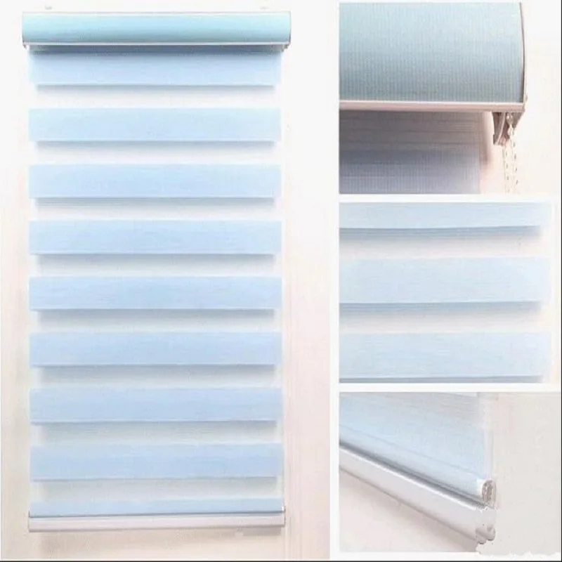Persianas de cebra de doble capa personalizadas de estilo Simple para ventanas Persianas de cebra de doble capa personalizadas de estilo Simple para ventanas