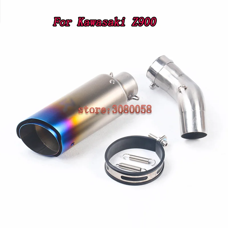 

Z900 Motorcycle Exhaust Middle pipe System Case For Kawasaki Z900 Muffler Pipe Front Header Pipe Tube Slip-On