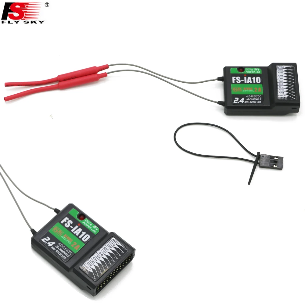 

1pcs 100% Original FLYSKY FS-iA10 new 10 channel receiver with a serial bus interface iBus