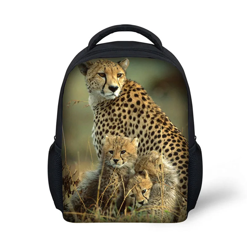 Детские школьные сумки, 12 дюймов, маленький рюкзак для мальчиков, детская мини-школьная сумка, для детей младшего возраста, Леопардовый принт, легкая школьная сумка для детей 2-5 лет - Цвет: 6899F