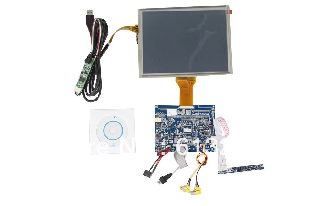 

VGA +AV TFT LCD board support EJ080NA-05A with touch panel