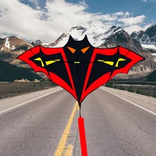 Высокое качество летучая мышь воздушный змей летающие игрушки для детей с ручкой Линии Дракона воздушный змей нейлоновая ткань Рипстоп weifang