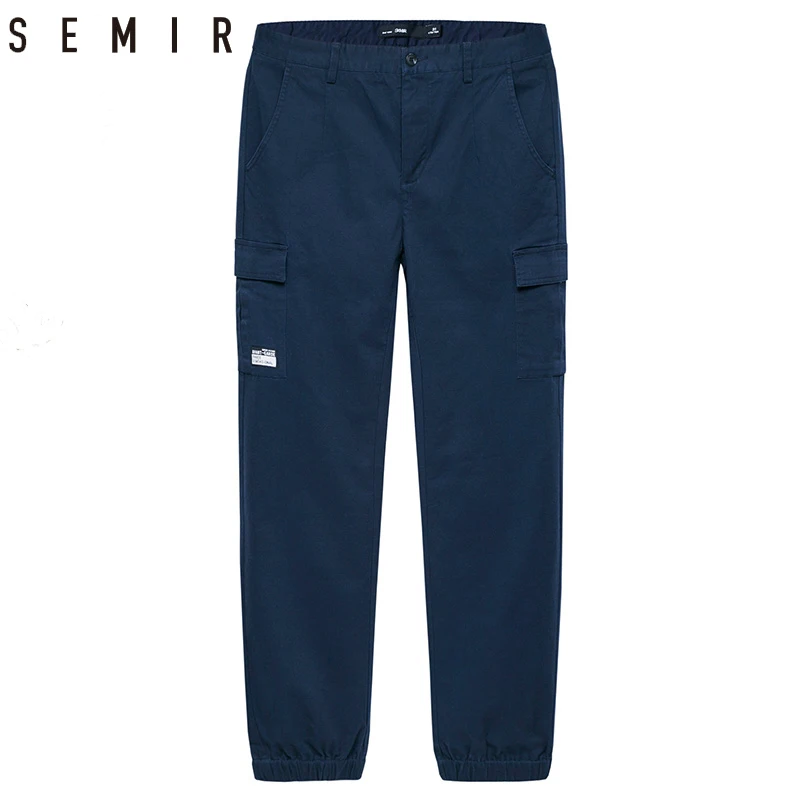 SEMIR Мужские штаны для отдыха мужские однотонные хлопковые брюки 2018 летние новые