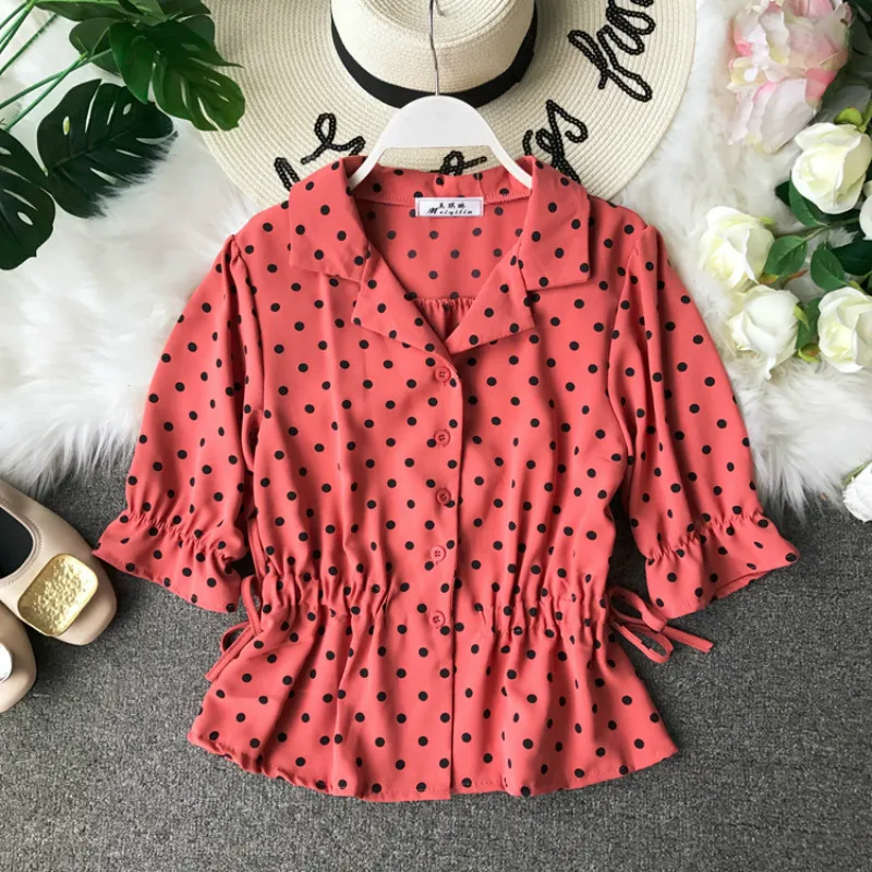 

Spring Summer White Blouse Women Clothes 2019 Korean Vintage Sexy Women Tops Casual Women's Blouse Chiffon Blusas ZT2950