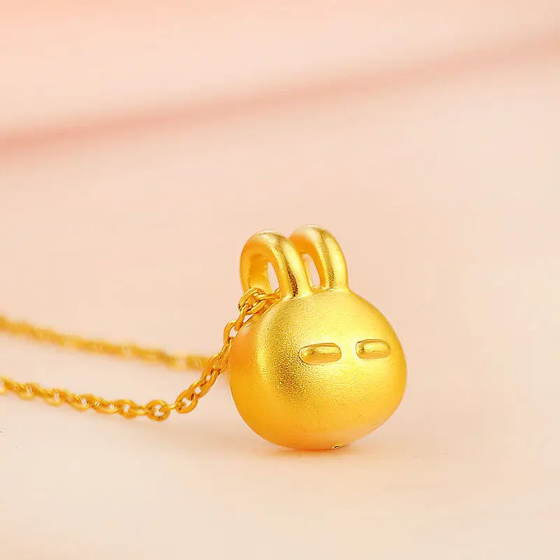 

Hot Sale Authentic 24K Yellow Gold Pendant/3D Lucky Rabbit Pendant / 1-2g