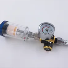 Скретч HVLP пистолет-распылитель регулятор воздуха Манометр и встроенный фильтр для воды фильтр инструмент распылитель пистолет регулятор и мини распылитель воздушный фильтр