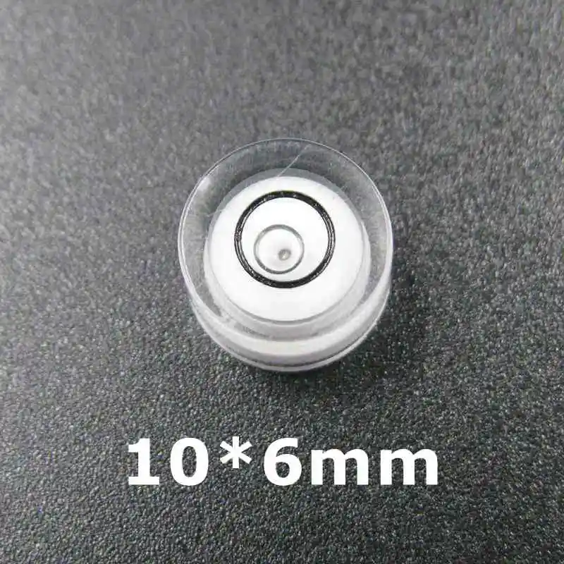 QASE בועת רמת עגול פלס Bullseye שלפוחית לבן 1PCS 15*8mm 14*8mm 12*6 מ"מ 12*7mm 10*6 מ"מ 8*5.5mm