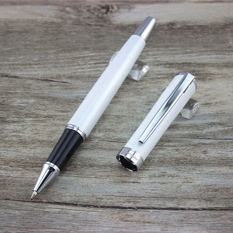 ZY white nice ballpoint Pen School Office Stationery luxury roller ball