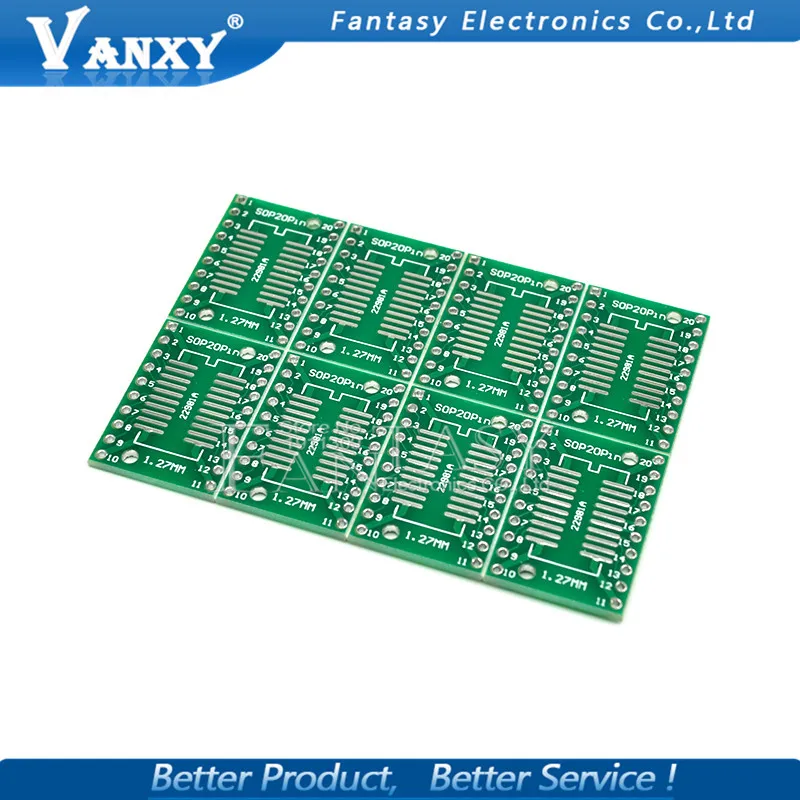 10 шт. TSSOP20 SSOP20 SOP 20 SOP20 к DIP20 печатная плата переноса DIP Pin шаг адаптер|adapter board|adapter