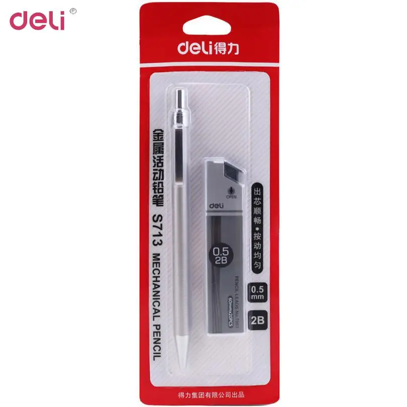 

Deli Mechanical Pencil 1 Set School Office Supply Student Stationery Artist Paint Press Automatic Pencil For Kids Writing 40DS71