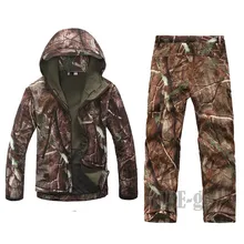 Уличная TAD V 4,0 Мужская охотничья походная куртка с капюшоном водонепроницаемое ветрозащитное пальто из полиэстера флисовая куртка+ брюки