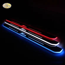 SNCN светодиодный порог двери для Ford Fiesta 2013 светодиодный скользящий дверной скребок Добро пожаловать педали Аксессуары