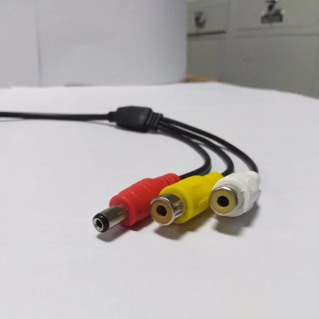 Hikvision camera adapter cable Air head to video AV monitoring cable DC