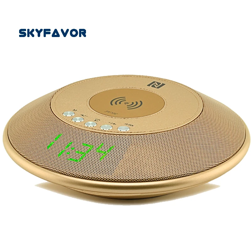 Alarm Clock display font b wireless b font bluetooth speaker qi font b wireless b font