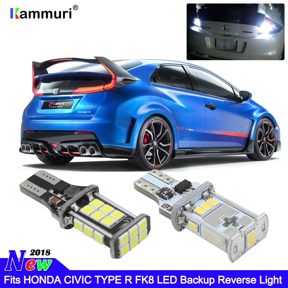 KAMMURI ошибок W16W T15 светодиодный лампы для HONDA CIVIC TYPE R FK8 СВЕТОДИОДНЫЙ Резервного копирования Обратный Свет