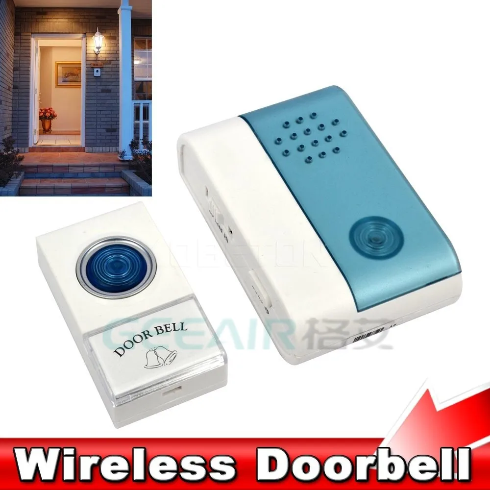 Wireless Doorbell Home Entry Cordless Door Bell Jingle Bell with Remote