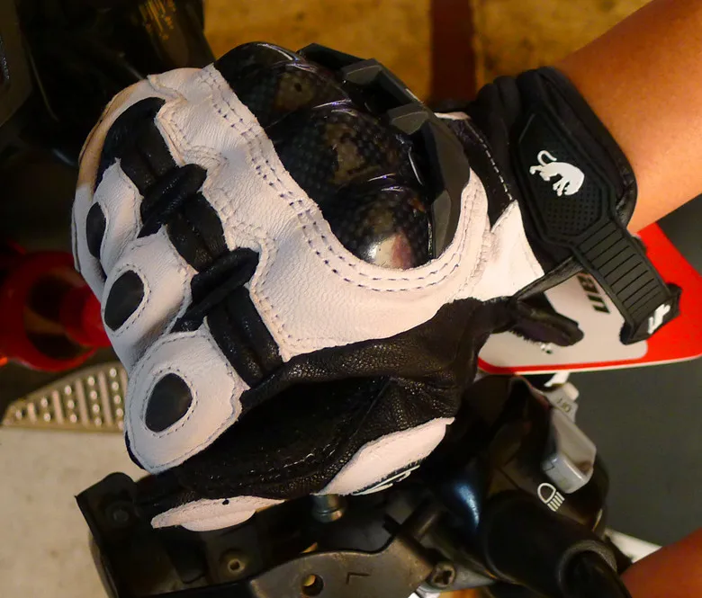 Men’s Genuine Leather Motorcycle Gloves 3