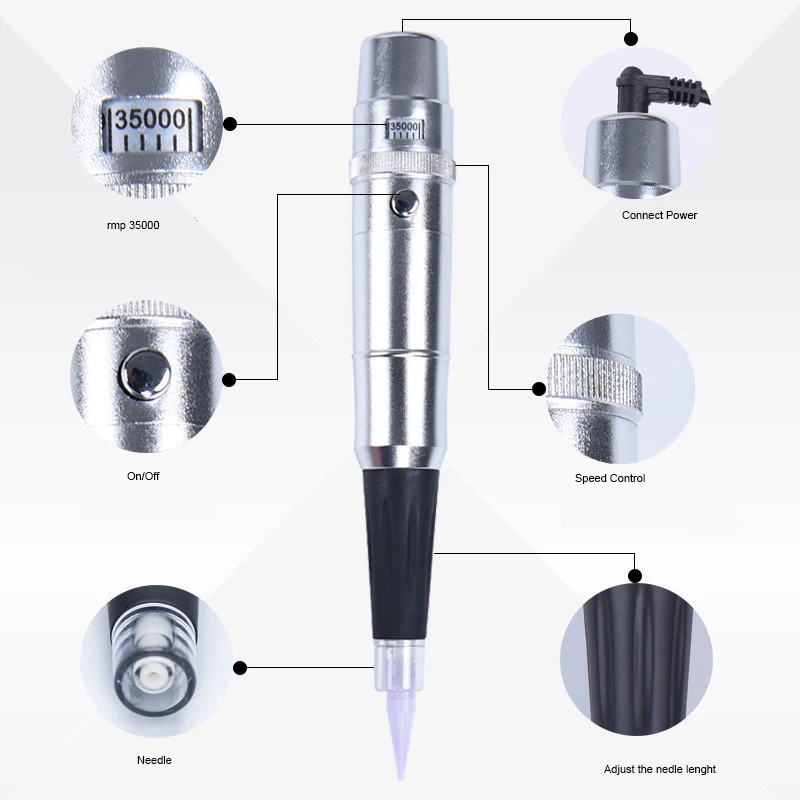 Cheapest Tattoo Machine Rotary Permanent Makeup Pen For Eyebrow Lip Swiss Motor Gun Maquina De Tatuagem Microblading Tools Tips tattoo supplies tattoo kit tattoo pen tattoo motor microblading pen