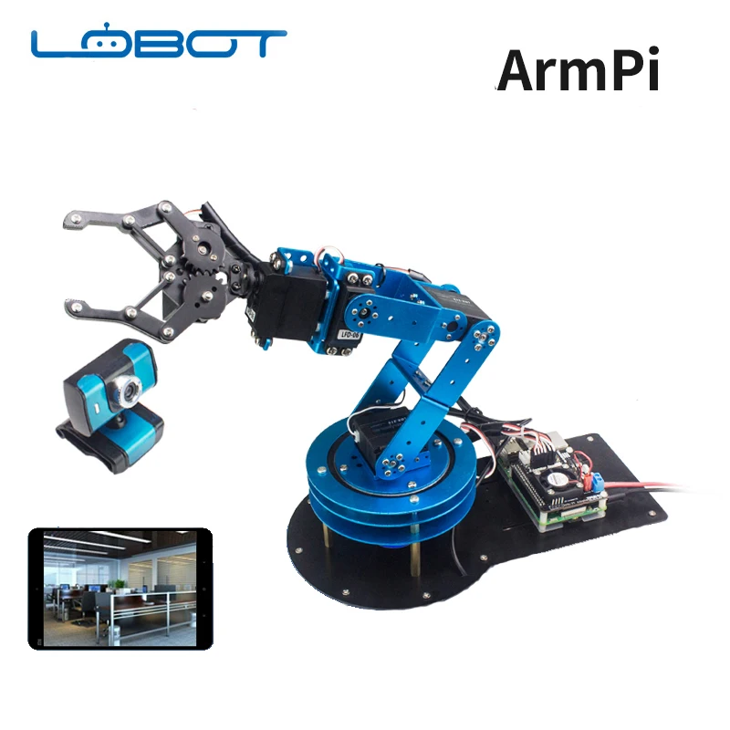 LOBOT промышленных 6DOF робот серво Pi Беспроводной WI-FI видео механическая рука коготь