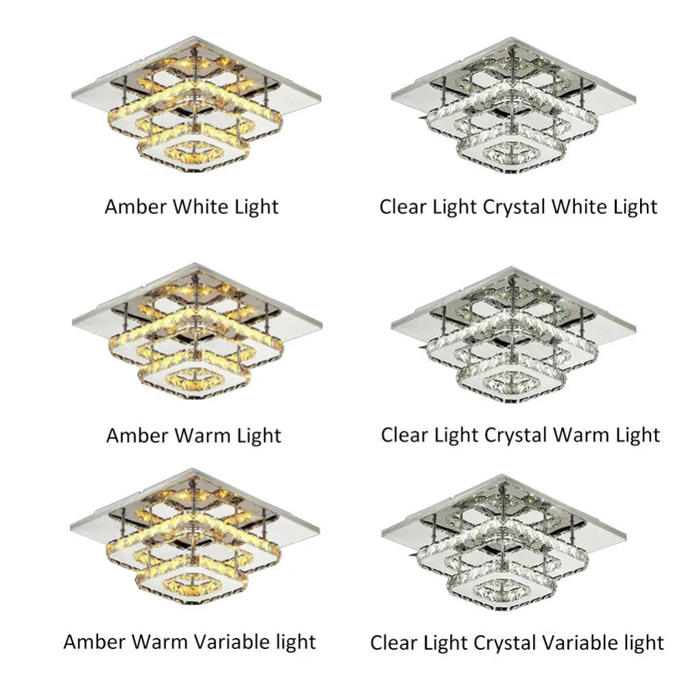 Хрустальные потолочные лампы 36 Вт/12 Вт, современная светодиодная люстра, потолочное освещение для дома, потолочное освещение, абажур