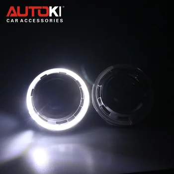 

Autoki Mini Xenon Lens H1 Projector Headlight With Car Styling Apollo 3.0 LED Light Shrouds for H4 H7 Auto Lamp Retrofit