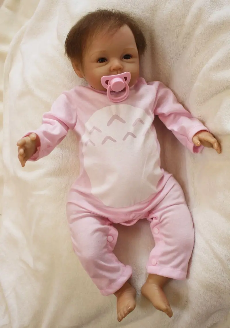 Top quality Sudoll About 22" Handmade Lifelike Newborn Baby Doll Reborn Soft Silicone Vinyl Doll