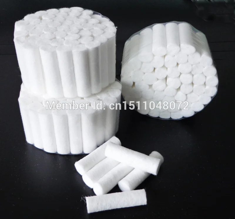 1500PCS Dental Disposable Cotton Rolls Dental Materials Haemostasis
