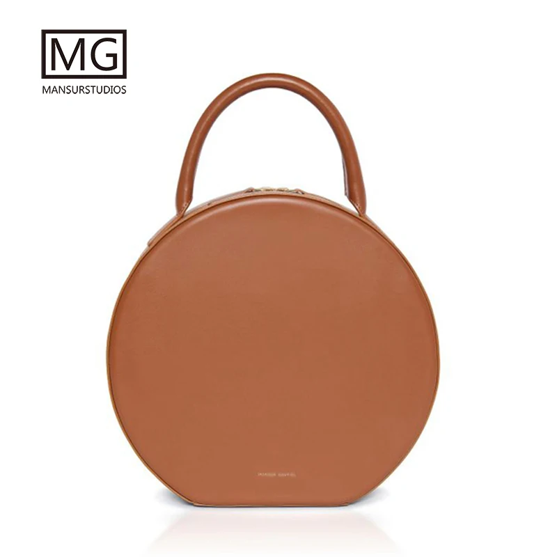 Mansurstudio женская сумка из натуральной кожи, сумка-тоут из натуральной кожи - Цвет: brown
