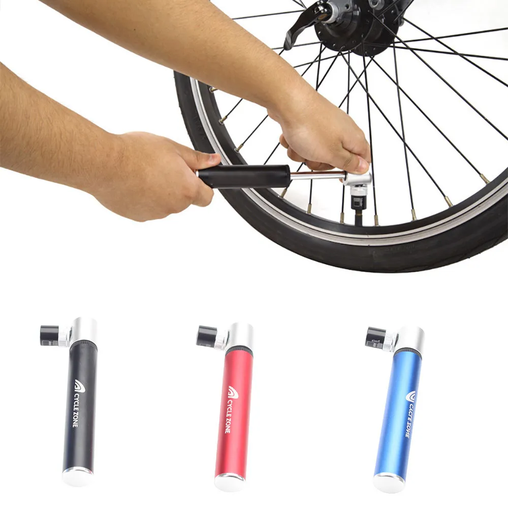 

bike accessories Mini Portable Bicycle Air Pump Bike Tire Inflator Super Light Small Aluminum mountain bicycle accessories A20