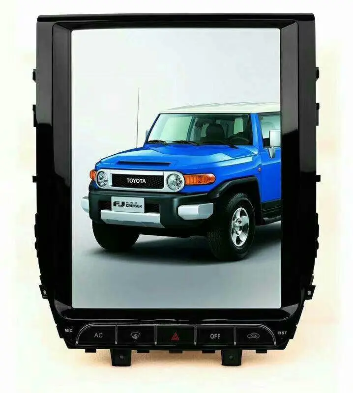 12," один din android 7,1 tesla стиль автомобильный dvd мультимедийный плеер для TOYOTA LAND CRUISER LC200 четырехъядерный rom 32G