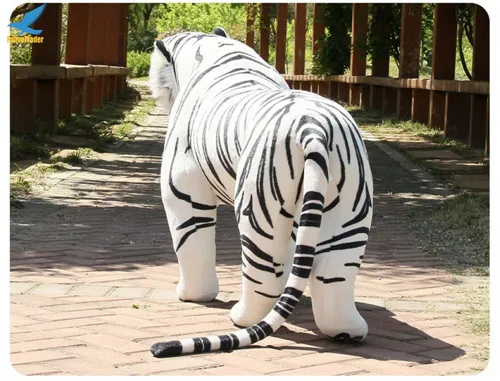 43'' Giant Lifelike Tiger Plush Toy Simulation Soft Standing Tiger Toy Tiger Best Gift and House Decoration for Kids 2 Colors (9)