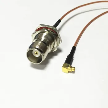 

New TNC Female Jack nut Connector Switch MMCX Male Plug Right Angle RG178 Cable 15CM 6" Adapter Wholesale Fast Ship