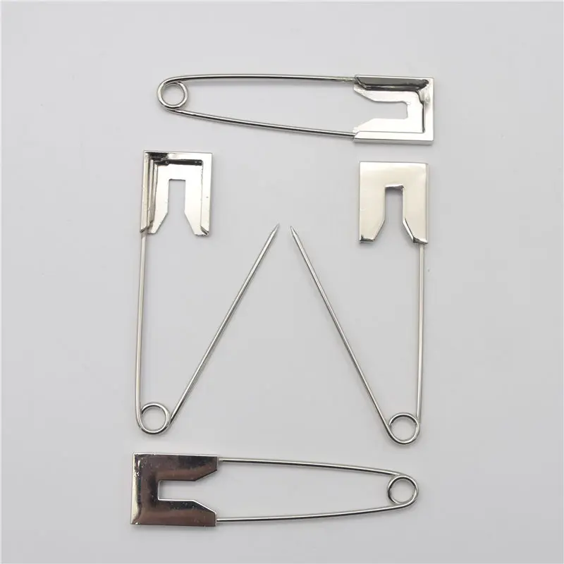 1pcs 1.9*8cm Super Large Stainless Steel Safety Pins Brooch Pins For