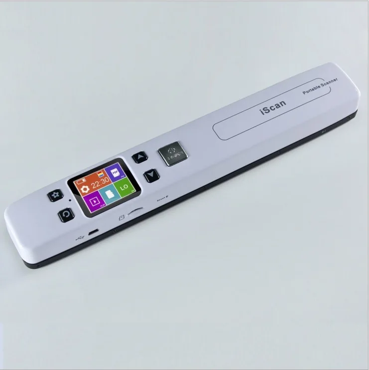 

(1pcs/Lot) Free Shipping Portable A4 Paper Document JPG PDF Form Color Mode Scanner iScan Built-in Rechargeable 820mAh Battery