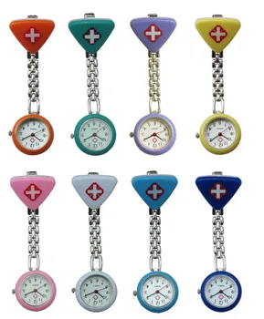 

factory Outlet 100pcs/lot mixed wholesales hot sales good quality Fashion casual medical Red Cross Nurse watch free by DHL
