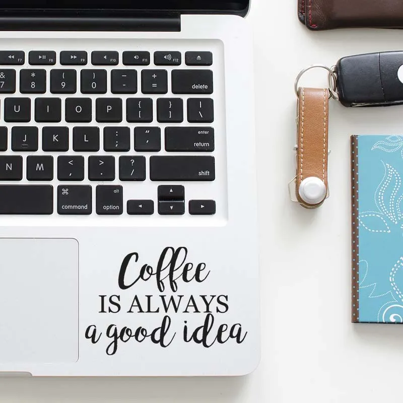 Coffee Quote Laptop Trackpad Decal for font b Apple b font font b Macbook b font