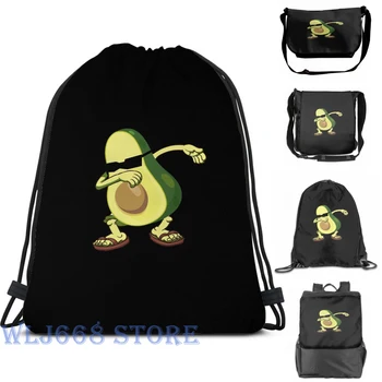 

Funny print shoulder Bags women The Dabbing Avocado Plant Green Food Lover Funny Tee Single shoulder backpack travel men