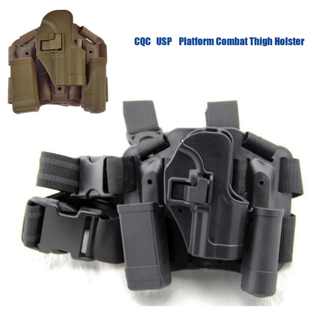 

Tactical HK USP Gun Holster Polymer Drop Leg Thing Holster for H&K Compact USP Pistol