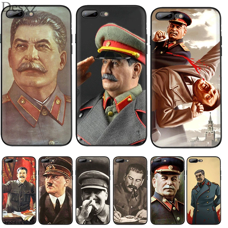 

Desxz Silicone Tpu Phone Case Russian Commander Stalin For Iphone 5 5s SE 6 6s 7 8 Plus X XS Max XR Protection Cover