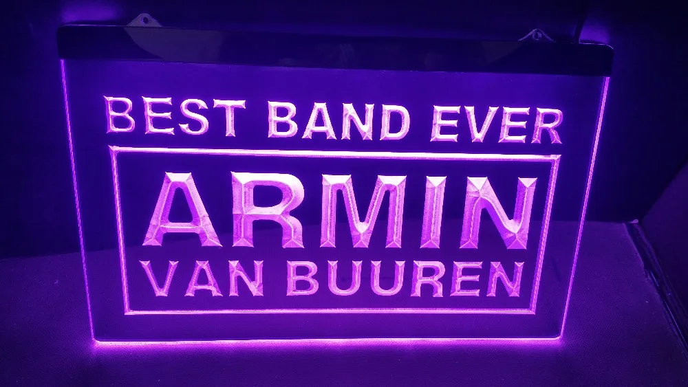 

yy-85 Best Band Ever Armin Van Buuren beer bar pub 3d signs LED Neon Light Sign home decor shop crafts