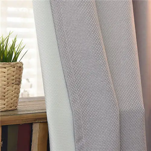 byetee Modern Solid Color Kitchen Curtains Door For Living Room