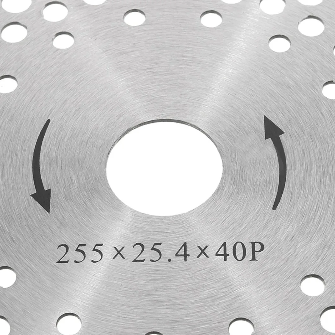 10 дюймов 40 T/80 T кусторез лезвие стали газонокосилки лезвие диаметр отверстия. 25,4 мм карбидный наконечник садовые запасные части