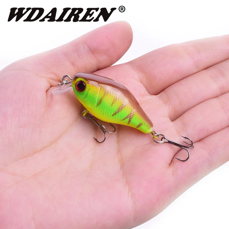 1 قطعة طعوم صيد معقوفة 4.5 سنتيمتر 4.3g أسماك سمك لوري الاصطناعي الطعم الثابت باس Crankbait Swimbait wobblers الصيد معالجة FA-313