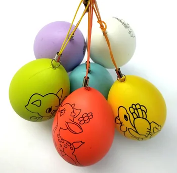 

New 5pcs DIY Painting Easter Eggs Kids Toys Wooden Creative Simulation Egg Educational Toys Children Easter Party Favors Gifts