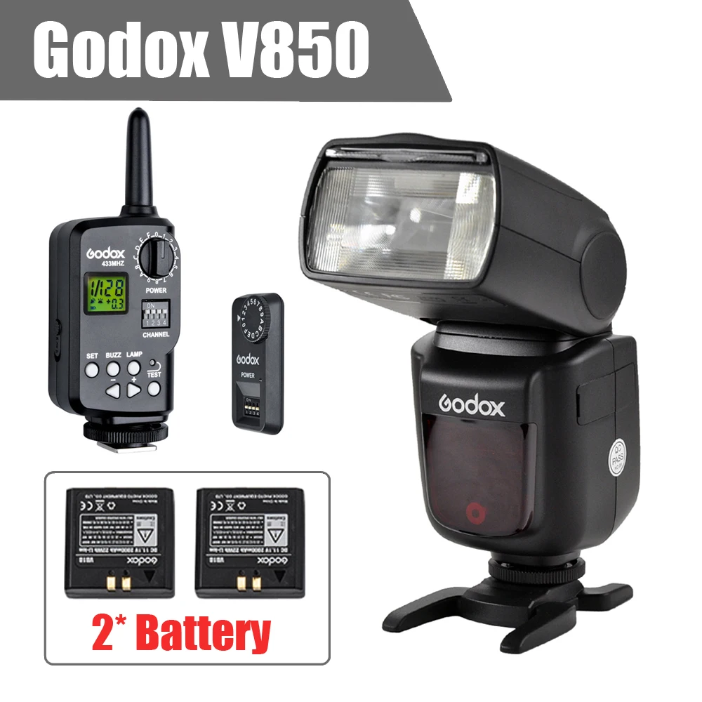 Godox v850    speedlite     nikon pentax + godox ft-16s     