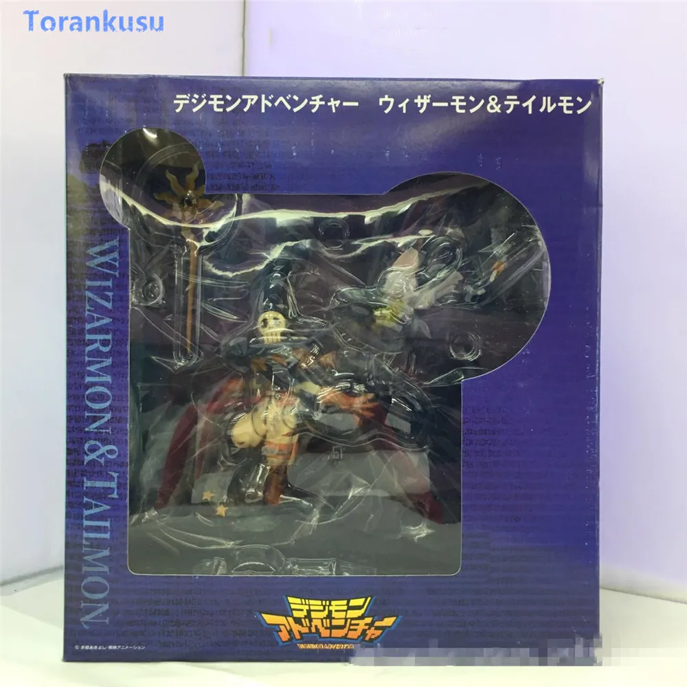 Digimon рисунок Tri Wizarmon Tailmon фигурку ПВХ Коллекционная игрушка в подарок для детей