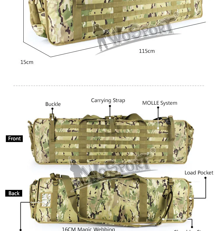 WoSporT высокое качество тактический пистолет сумка спортивная Особенности камуфляж Открытый Военная Униформа армии Охота Airsoft нейлон