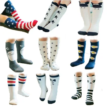 

0-6Y baby cotton cartoon Animal socks children top quality kids cotton knit knee knee socks for boys & girls clothing accessory