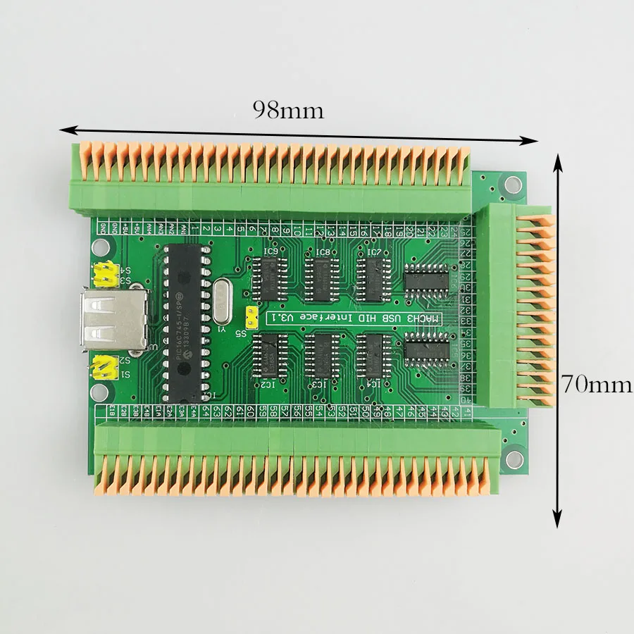 MACH3 USB hid Manual control extended current board Do not install screw versions Analog voltage 0-5v to digital quantity 1-2